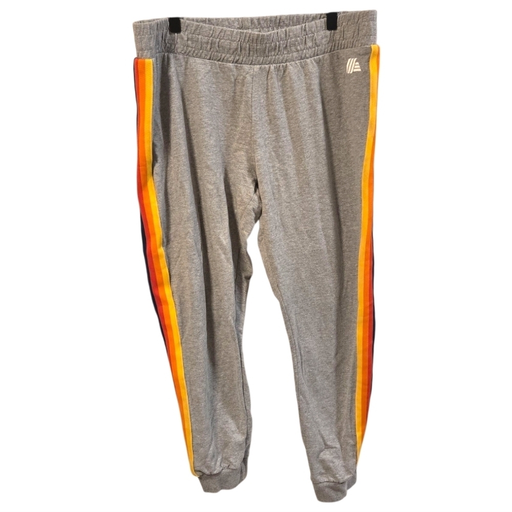 Aldi Gear 2023 Capsule Collection Gray Logo Stripe Joggers Size Large